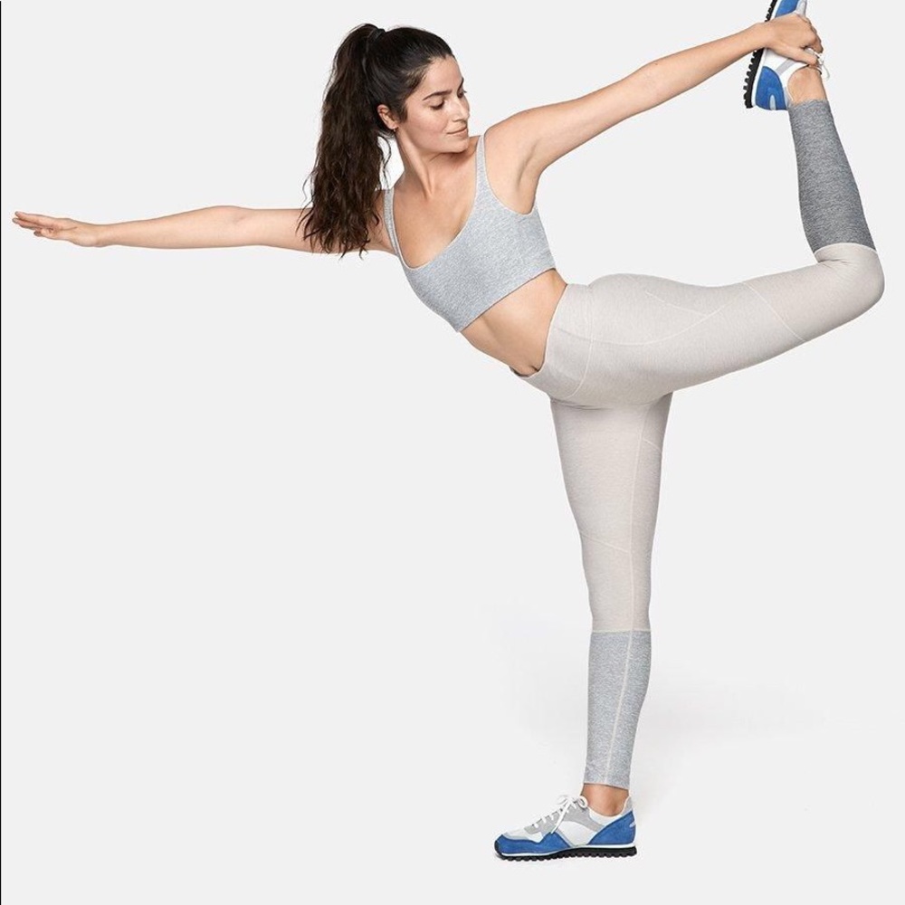 Outdoor Voices Dipped Leggings Dove Oatmeal Ash